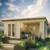 Overstrand Wooden Cabin In Untreated Natural Timber