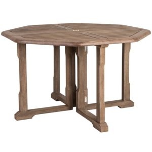 Strox Outdoor Gateleg 1200mm Wooden Dining Table In Chestnut