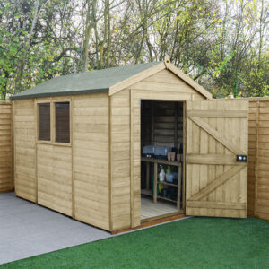 10′ x 6′ Forest Timberdale 25yr Guarantee Tongue & Groove Pressure Treated Apex Shed (3.06m x 1.98m)