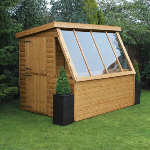 10′ x 6′ Traditional Shiplap Wooden Garden Potting Shed with 6′ Gable (3.05m x 1.83m)