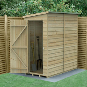6′ x 3′ Forest Beckwood 25yr Guarantee Shiplap Pressure Treated Windowless Pent Wooden Shed (1.88m x 1.02m)
