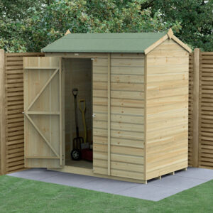 6′ x 4′ Forest Beckwood 25yr Guarantee Shiplap Pressure Treated Windowless Reverse Apex Wooden Shed (1.88m x 1.34m)