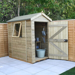 6′ x 4′ Forest Timberdale 25yr Guarantee Tongue & Groove Pressure Treated Apex Shed (1.93m x 1.33m)