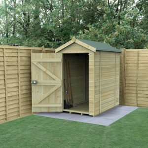 6′ x 4′ Forest Timberdale 25yr Guarantee Tongue & Groove Pressure Treated Windowless Apex Shed (1.93m x 1.33m)