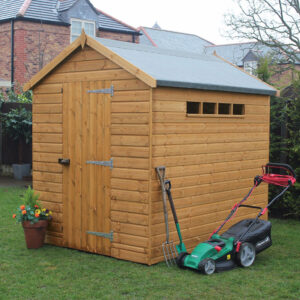 6′ x 4′ Traditional Shiplap Apex Security Wooden Garden Shed (1.83m x 1.22m)
