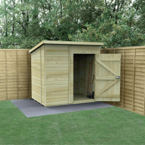 7′ x 5′ Forest Timberdale 25yr Guarantee Tongue & Groove Pressure Treated Windowless Pent Shed (2.24m x 1.7m)