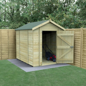 8′ x 6′ Forest Timberdale 25yr Guarantee Tongue & Groove Pressure Treated Windowless Apex Shed (2.5m x 1.98m)