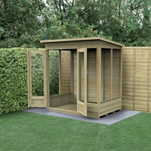 6′ x 4′ Forest 4Life 25yr Guarantee Double Door Pent Summer House (1.98m x 1.4m)