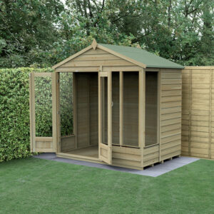 7′ x 5′ Forest 4Life 25yr Guarantee Double Door Apex Summer House (2.28m x 1.53m)