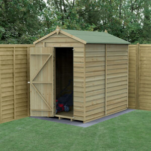 7′ x 5′ Forest 4Life 25yr Guarantee Overlap Pressure Treated Windowless Apex Wooden Shed (2.18m x 1.64m)