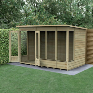 10′ x 6′ Forest Beckwood 25yr Guarantee Double Door Pent Summer House (3.11m x 2.05m)
