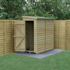 6′ x 3′ Forest 4Life 25yr Guarantee Overlap Pressure Treated Windowless Pent Wooden Shed (1.88m x 1.02m)