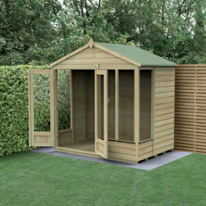 7′ x 5′ Forest Beckwood 25yr Guarantee Double Door Apex Summer House (2.28m x 1.53m)