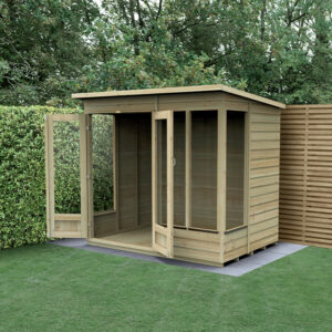 7′ x 5′ Forest Beckwood 25yr Guarantee Double Door Pent Summer House (2.26m x 1.7m)