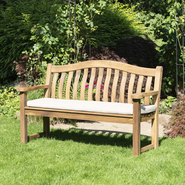 Atwater Large Wooden Garden Turnberry Bench In Natural