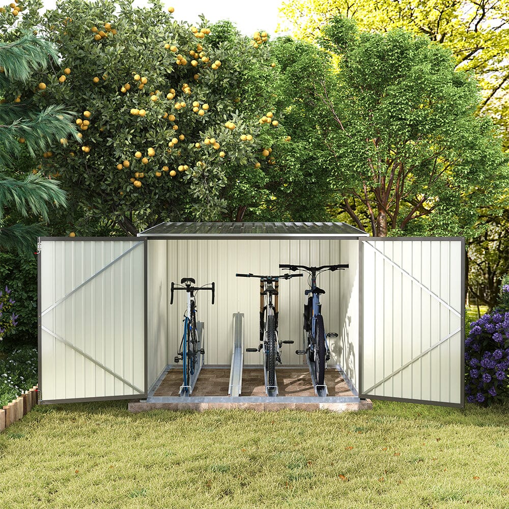 6×6FT Outdoor Lockable Bike Storage Shed