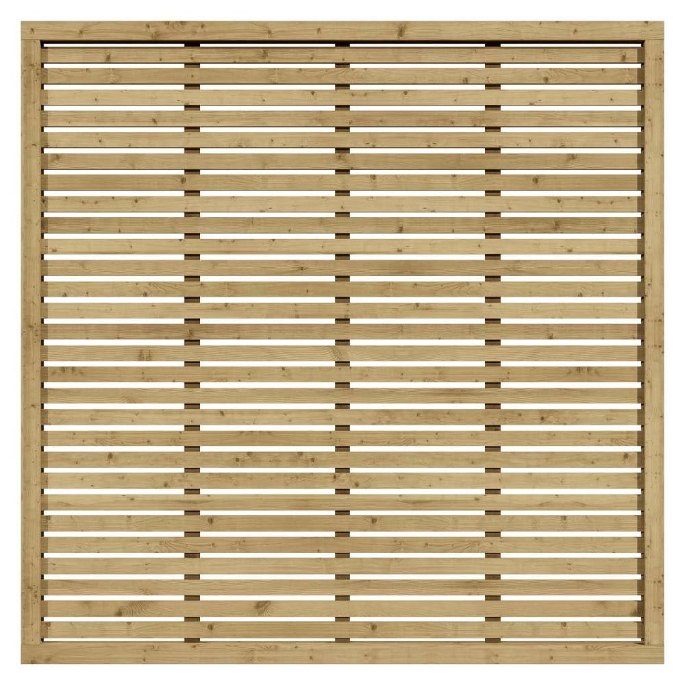 Lowestoft Wooden Garden Screen In Natural 6×4