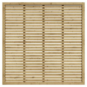 Lowestoft Wooden Garden Screen In Natural 6×6