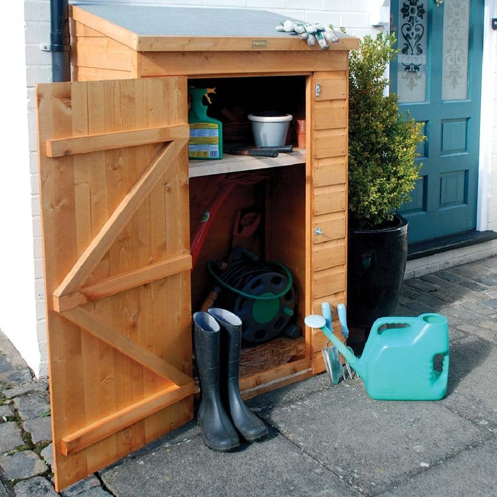 Stroden Wooden Garden Mini Storage In Honey Brown
