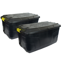 2 x 145L Heavy Duty Trunk on Wheels