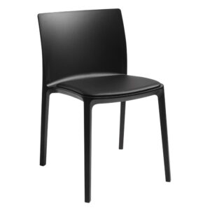 Sebring Outdoor Polypropylene Side Chair In Black